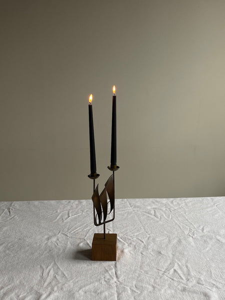 Maxwell Chayat Brass Candle Holder