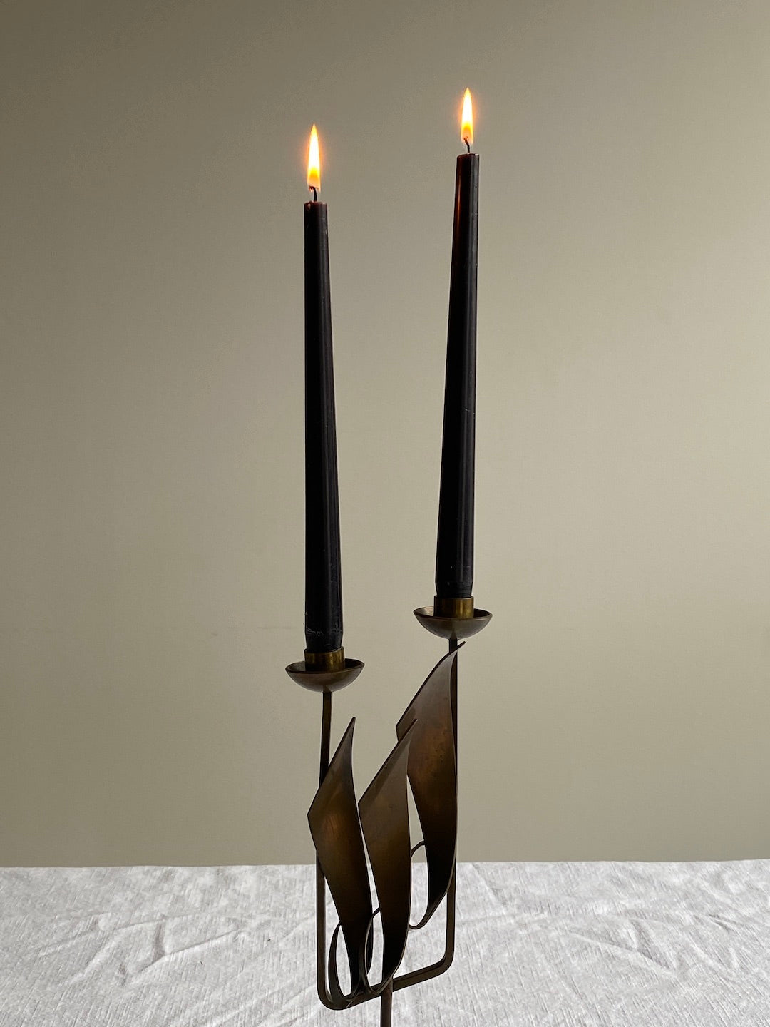 Maxwell Chayat Brass Candle Holder